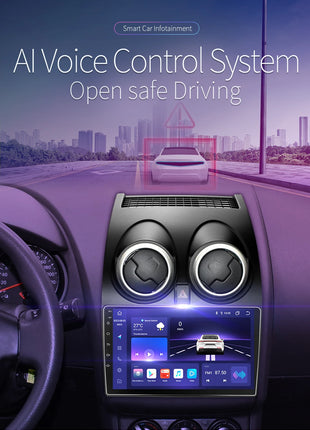 Hizpo 8G+128 AI Voice Car Radio Android Auto Multimedia For Nissan Qashqai J10 2006 2007 2008-2013 Carplay 4G 2din GPS autoradio - Riparo82