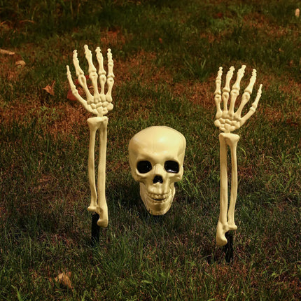 Halloween Decoration Skull Skeleton Horror Artificial Arm Outdoor Yard/garden Decorations Ghostface Hallowen Day of The Dead