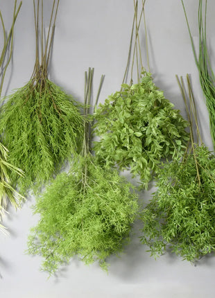 Artificial Fern Plant Branches Real Touch Elegant Greenery Fern Grass Touch Artificial Grass Elegant Fake Plants Wedding Deco