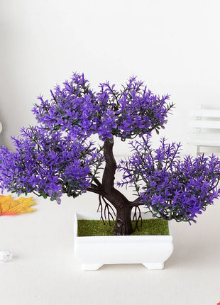 Artificial Plants Decoration Potted Bonsai Small Tree Pot Fake Plant Potted zen garden Ornaments Table Home Room Decoration