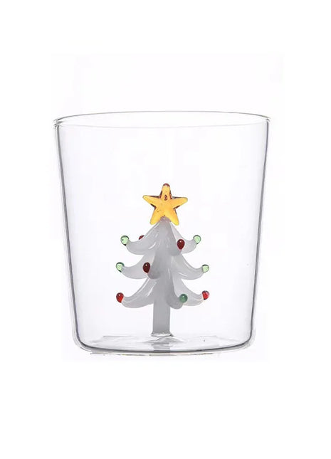 FOME Tazza di vetro creativa 1/2 pezzi Albero di Natale Caffè resistente al calore Tazza da latte Tè Tazza da caffè espresso Regali di Natale per ragazza - riparo82
