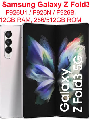 Samsung Galaxy Z Fold3 Fold 3 5G F926U1 F926N F926B 7.6" Pieghevole AMOLED 12GB di RAM 256/512GB ROM NFC Snapdragon 99% Telefono cellulare - riparo82