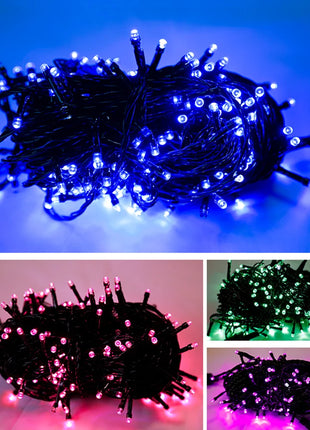 20M/Rotolo 200LED Esterno LED String Fata Luce Impermeabile Cavo Nero Spina UE Ghirlanda Lampada Natale Patio Decorazione del Giardino illuminazione - riparo82