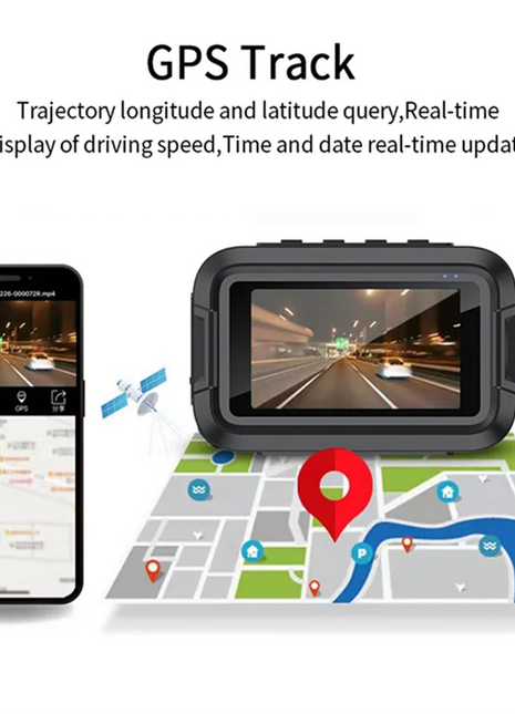 ABZZ-V9 Motorcycle Dashcam Wifi 1080P Front Rear Camera Waterproof Motorcycle Video Recorder Camera With Parking Monitor Durable - Riparo82