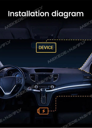 HD Dash Cam for front+in car DVR Single recording and dual recording/1K+1K mobile WiFi interconnection/24H parking monitoring - Riparo82
