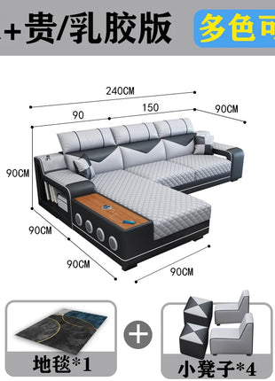 Divani da soggiorno di design nordico Divano da pavimento in pelle Divani replica reclinabili Decorazioni rilassanti Balcone Muebles Mobili per hotel