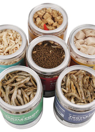 BESSN Aquatic Turtle Food - High Protein Freeze-Dried Shrimp&Meat Mix for Red-Eared Slider,Snapping Turtle&Terrapin - Riparo82