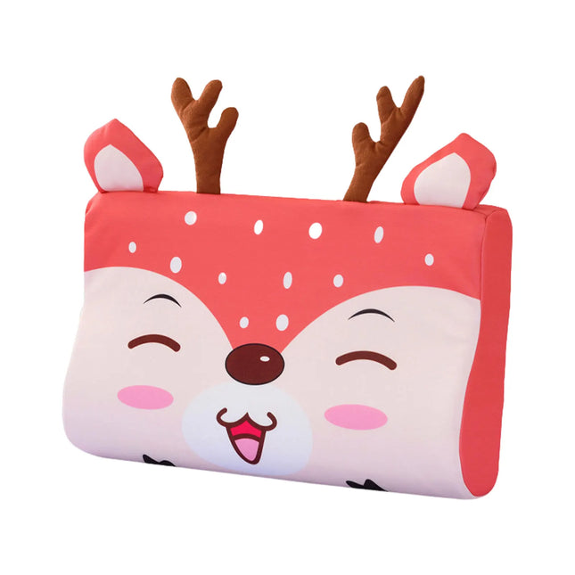Kids Pillow for Sleeping Ergonomic Memory Foam Bed Pillow Breathable Nap Time Pillows Skin-Friendly Travel Cushion