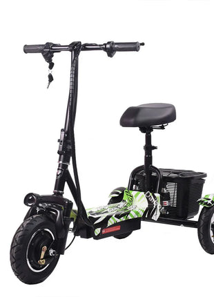 3 Wheel Mobility Scooter For Adults Electric Scooter With Basket Handlebar Foldable Commuter Small Electric Tricycle For Elderly - Riparo82