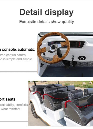 Street Legal Support Custom Electric Golf Cart Adult Electric Car Electric Classic Car With Speaker Mini For Family And Hunting - Riparo82