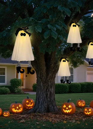 Halloween LED Light Up Witch Ghost for Halloween Party Home Indoor Outdoor Yard Decoration Scary Hanging Ornaments Gift - Riparo82
