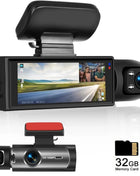 1080P HD Front Rear Dashcam 1 Count Dash Camera for Car,Car Driving Recorder with IR Night-Vision G Sensor 3.16 Inch IPS Screen - Riparo82