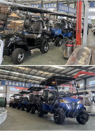 Electric Golf Carts CE Certificate Street Legal Vehicles Adult 60V 72V Lead-Acid Battery And Lithium Battery Optional Powered - Riparo82