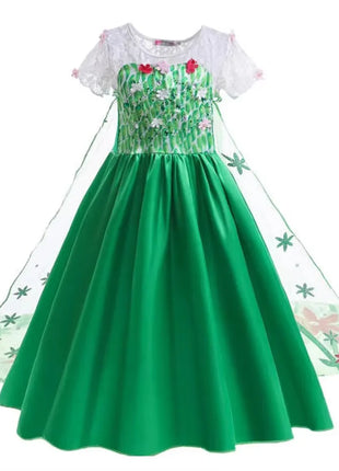 Abito Elsa per ragazze Costume Elsa Regina delle nevi Anna Abito Cosplay Festa di compleanno Bambini Carnevale Ragazza Costume di Halloween