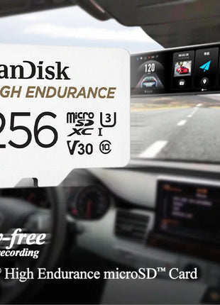 Scheda Micro SD originale SanDisk ad alta resistenza MicroSDHC 32GB V30 C10 MicroSDXC 64GB 128GB 256GB Scheda di memoria per Dash Camera