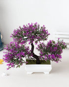 Artificial Plants Decoration Potted Bonsai Small Tree Pot Fake Plant Potted zen garden Ornaments Table Home Room Decoration