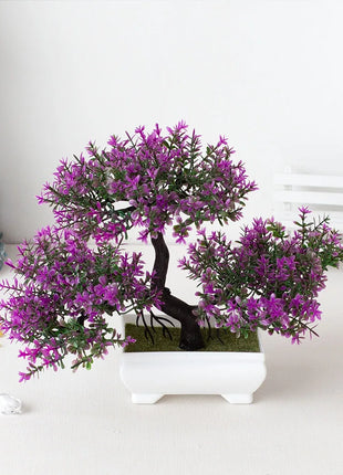 Artificial Plants Decoration Potted Bonsai Small Tree Pot Fake Plant Potted zen garden Ornaments Table Home Room Decoration