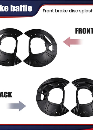 1 paio di pannelli Splash disco freno anteriore 34116857977 34116857978 per BMW X5 X6 E70 E71 2007-2019 Kit protezione protezione parapolvere freno