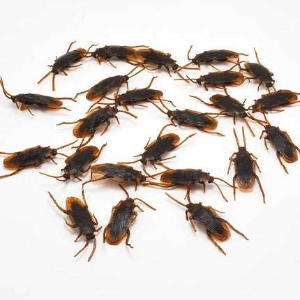 Halloween Gadget Plastic Cockroaches Joke Decoration Props Rubber Toy Gags Practical Jokes Toys Plastic Bugs Cockroach