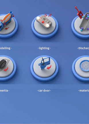 Grande simulazione ingegneria miscelatore modello di camion trasportatore di inerzia camion di cemento cemento musica leggera giocattoli per bambini regalo - riparo82