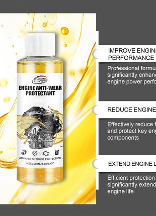100ML Highly Effective Car Engine Anti-Wear Protectant Noise Reduction Oil Liquid Additive Automobile Maintenance Curing Agent - Riparo82