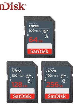 Scheda di memoria SanDisk SDXC 256GB 128GB 64GB SDHC 32GB 16GB U1 Class10 Scheda SD Memoria Flash ad alta velocità Scheda digitale di archiviazione
