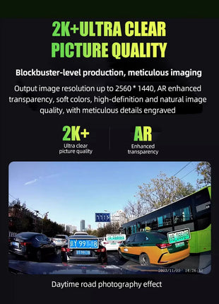 Dash Cam Universal Car DVR Camera Recorder WIFI 2K HD Mini Dashcam 170 ° Wide-Angle Auto Video Recorder - Riparo82