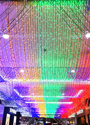 20M/Rotolo 200LED Esterno LED String Fata Luce Impermeabile Cavo Nero Spina UE Ghirlanda Lampada Natale Patio Decorazione del Giardino illuminazione - riparo82