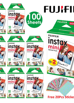 Fujifilm Instax Mini Pellicola Bianca 10 20 40 60 80 100 Fogli Per FUJI Macchina Fotografica Istantanea Mini 12/11 Mini 9 8 7 70 90 Macchina Fotografica a Film