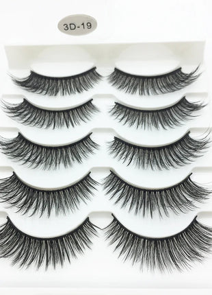 10/2 Pairs Mink Eyelashes Natural 3D Lashes Faux Cils Makeup Dramatic False Eyelashes Wholesale Eyelash Extension Makeup Tools