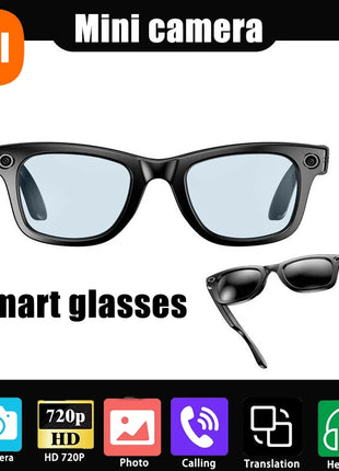 Xiaomi AI Smart Glasses with Camera Sunglasses Mini Camera Video Recorder Wireless Bluetooth Call Anti-blue Glasses for Man Wome - Riparo82