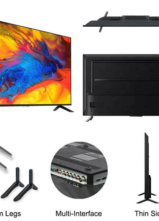Smart 55 TV 4K 32 40 43 50 65 Light Emitting Diode TV with Android WiFi 45 Smart - Riparo82