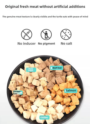 BESSN Freeze-Dried Turtle Food 300g | Brazilian/Caiman/Reeves' Turtle Formula with Shrimp & Meat Pellets | for Juvenile Turtles - Riparo82