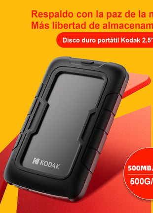 KODAK P110 Disco rigido da 2,5" PHDD 2TB/500GB/1TB Viene fornito con una custodia protettiva in silicone spesso HDD USB3.0 compatibile con PS5 PS4