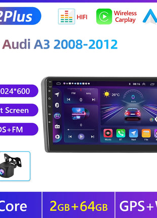 Podofo Android Carplay Car Radio For Audi A3 8P S3 RS3 Sportback 2003-2012 Android Auto 4G Multimedia Navigation autoradio DSP - Riparo82