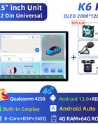 11.5 inch Car Radio GPS Androidauto Carplay For Tesla style For Nissan Hyundai KIA Toyota Honda Multimedia Player For 9/10 inch - Riparo82