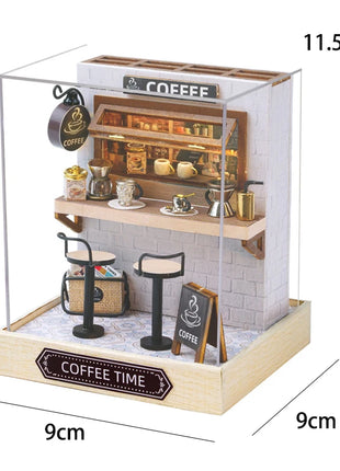 Fai da te in legno caldo Natale Lodge Casa Case delle bambole Kit modello in miniatura Casa delle bambole con mobili Luci a LED per regali di amici