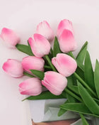 1/5/10/15PCS Tulips Artificial Flowers Real Touch Flowers Tulip Bouquet Decor Fake Tulips Flower for Home Wedding Decorations