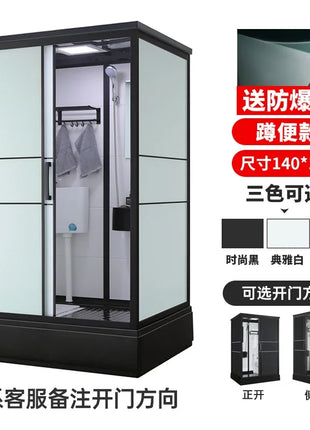 B573 Bagno doccia integrale integrato WC mobile bagno divisorio integrato semplice rurale per uso domestico