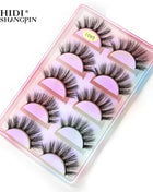 Faux Cils 3/5 Pairs False Eyelashes make up Natural Long Dramatic Halloween Eyeylash 3D Mink Lashes Tools Extension maquiagem - Riparo82