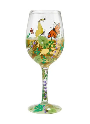 Bicchiere da vino con stampa natalizia Decorazioni natalizie Calice da vino rosso Disegno creativo a mano dipinto Home Party Festival Tazze Bar Set da vino - riparo82