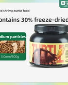YEE Turtle Food 1.5/3/5.5mm High Protein Floating Pallets for Alligator Snapper,Red-Eared Slider&Aquatic Turtles Starter Feed - Riparo82