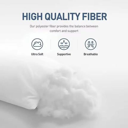 Sleeping Pillows for Bedroom Double Top Bed Stuffed Hotel Five-star Soft Orthopedic Pillow 48*74 Solid Color Extension Cushion