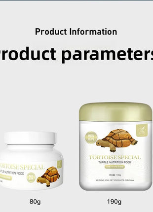 AC-Fish Turtle Food-High Calcium&Protein Formula for Pet Turtles (Red-Eared Slider,Snapping,Box Turtle)-Aquatic&Land Turtle Diet - Riparo82