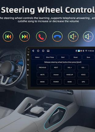 Hikity Wireless CarPlay Android Auto Car Radio For Toyota RAV4 2001-2006 BT Multimedia Player GPS WiFi Head Unit 2din autoradio - Riparo82