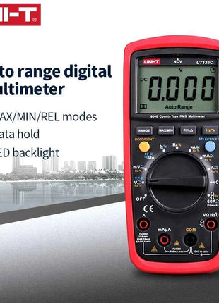UNI-T UT139C цифровой мультиметр авто диапазон True RMS конденсатор тестер 6000 счетчик вольтметр измеритель температуры