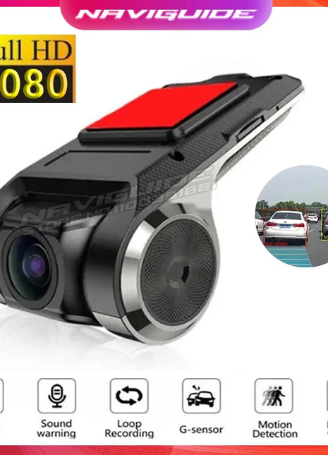 Car DVR ADAS LDWS Dash Cam Full HD 1080P Dash Cam For DVD Android Player Navigation Unit Auto Audio Voice Alarm Video Recording - Riparo82
