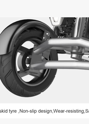 4 Wheels Dual Motor Electric Scooter Adults 800W 48V 4 Wheel Drive Mobility Scooter With Large Storage Basket 2 Seat For Women - Riparo82