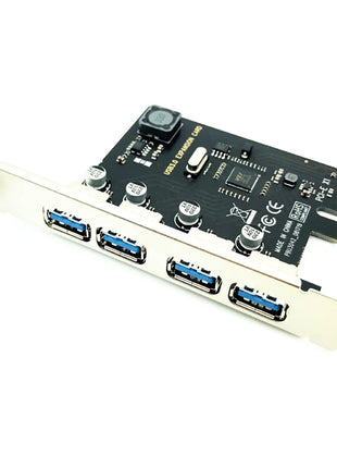 Scheda di espansione PCI-E USB 3.0 a 4 porte Adattatore HUB PCI Express PCIe USB 3.0 Controller USB 3.0 a 4 porte USB 3 0 PCI e PCIe Express 1X - Riparo82