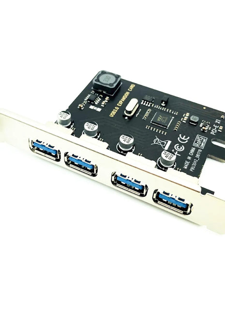 Scheda di espansione PCI-E USB 3.0 a 4 porte Adattatore HUB PCI Express PCIe USB 3.0 Controller USB 3.0 a 4 porte USB 3 0 PCI e PCIe Express 1X - Riparo82
